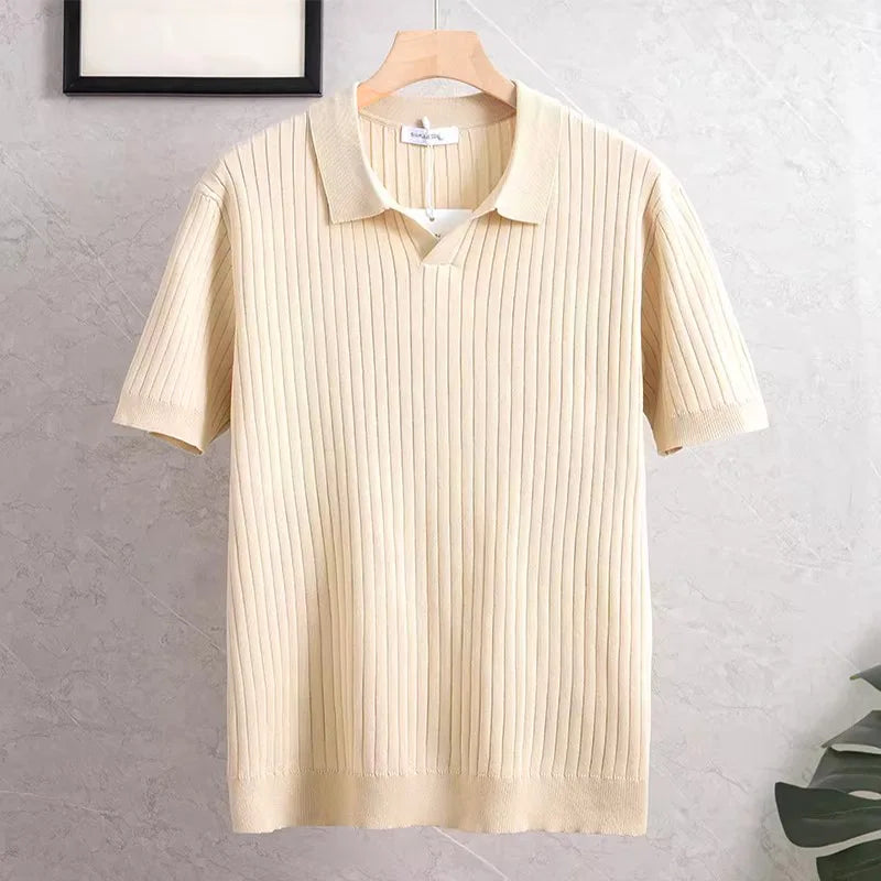 オールドマネー ニットポロ メンズ 半袖 PORTOFINO | HERITAGE&Co.
