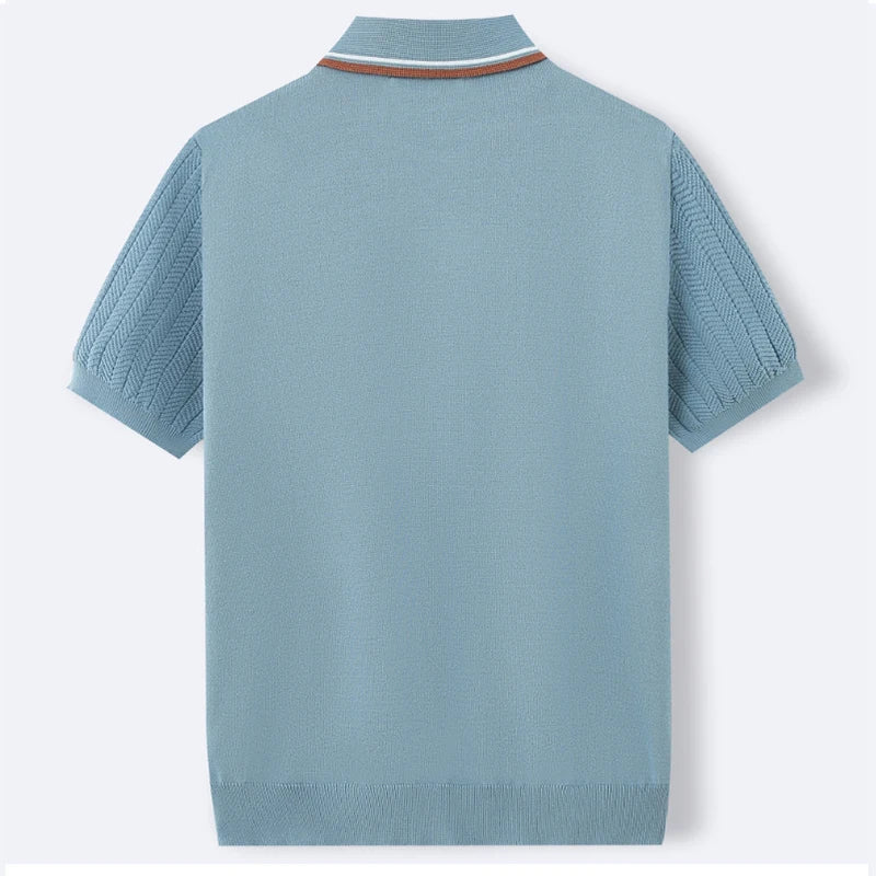 オールドマネー ニットポロ メンズ 半袖 POSITANO | HERITAGE&Co.