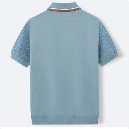 オールドマネー ニットポロ メンズ 半袖 POSITANO | HERITAGE&Co.