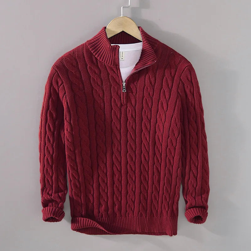 オールドマネー ハーフジップニット メンズ 長袖 CORTINA | HERITAGE&Co.