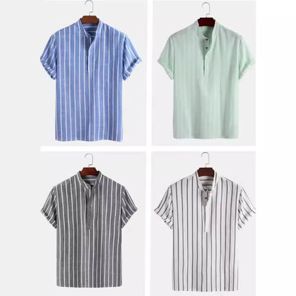 オールドマネー ストライプシャツ メンズ 半袖 CAPRI | HERITAGE&Co.