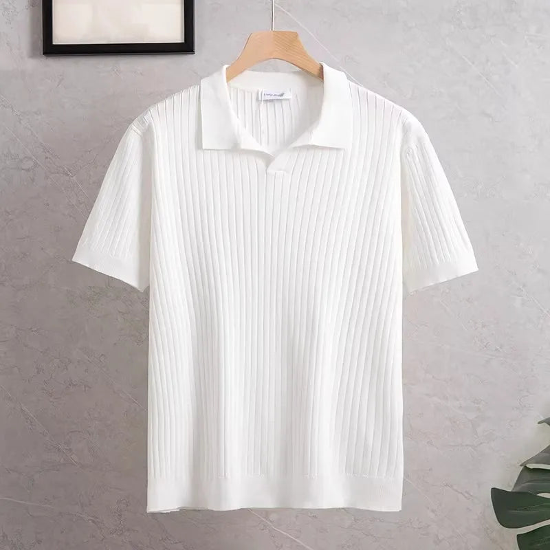 オールドマネー ニットポロ メンズ 半袖 PORTOFINO | HERITAGE&Co.