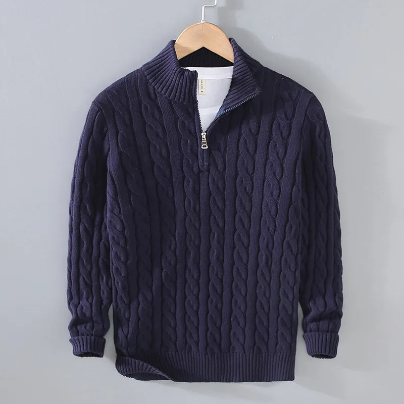 オールドマネー ハーフジップニット メンズ 長袖 CORTINA | HERITAGE&Co.