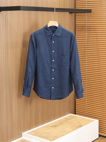 オールドマネー リネンシャツ メンズ 長袖 AMALFI | HERITAGE&Co.