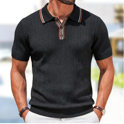 オールドマネー ニットポロ メンズ 半袖 POSITANO | HERITAGE&Co.