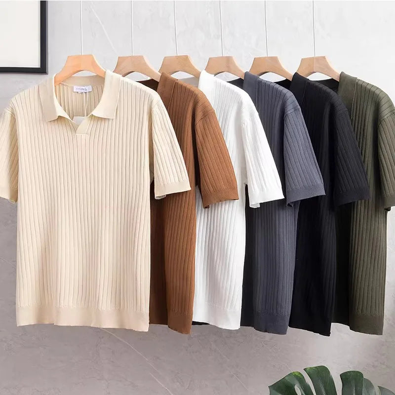 オールドマネー ニットポロ メンズ 半袖 PORTOFINO | HERITAGE&Co.