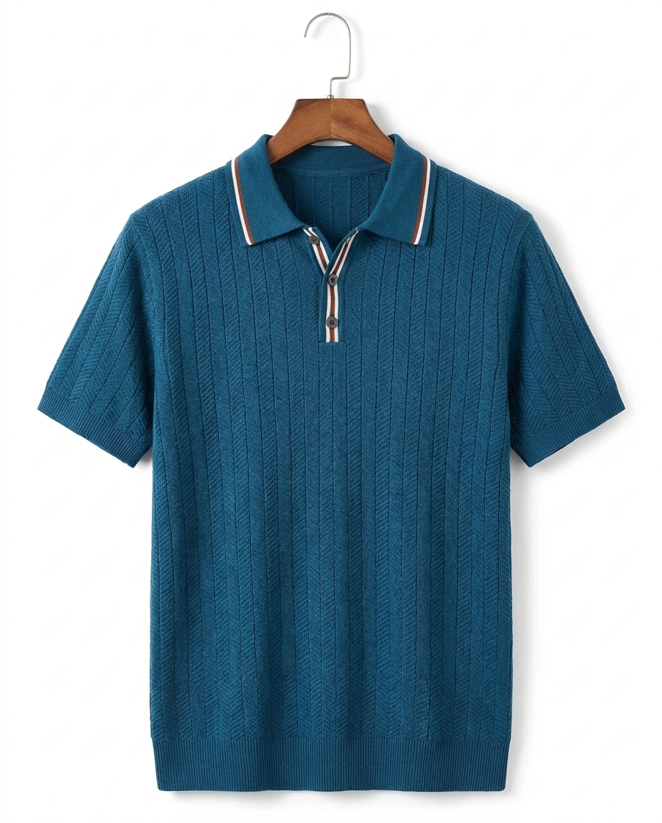 HERITAGE&Co. POSITANO ニットポロ ロイヤルブルー 商品画像