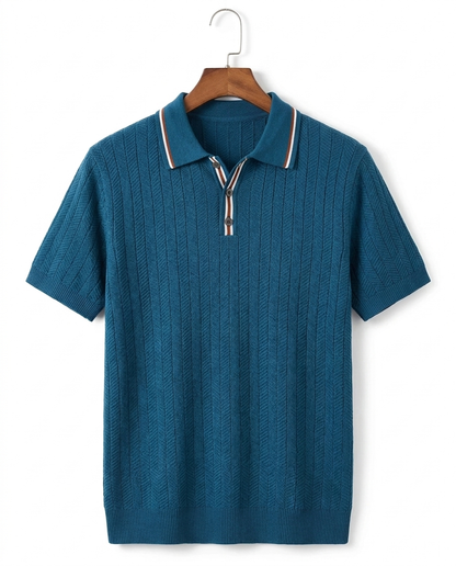HERITAGE&Co. POSITANO ニットポロ ロイヤルブルー 商品画像